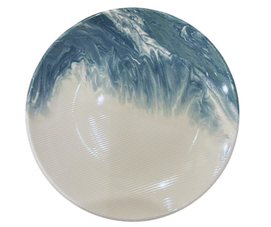 Plato Llano Gourmet Blue Romance | Porcelana 21 cm