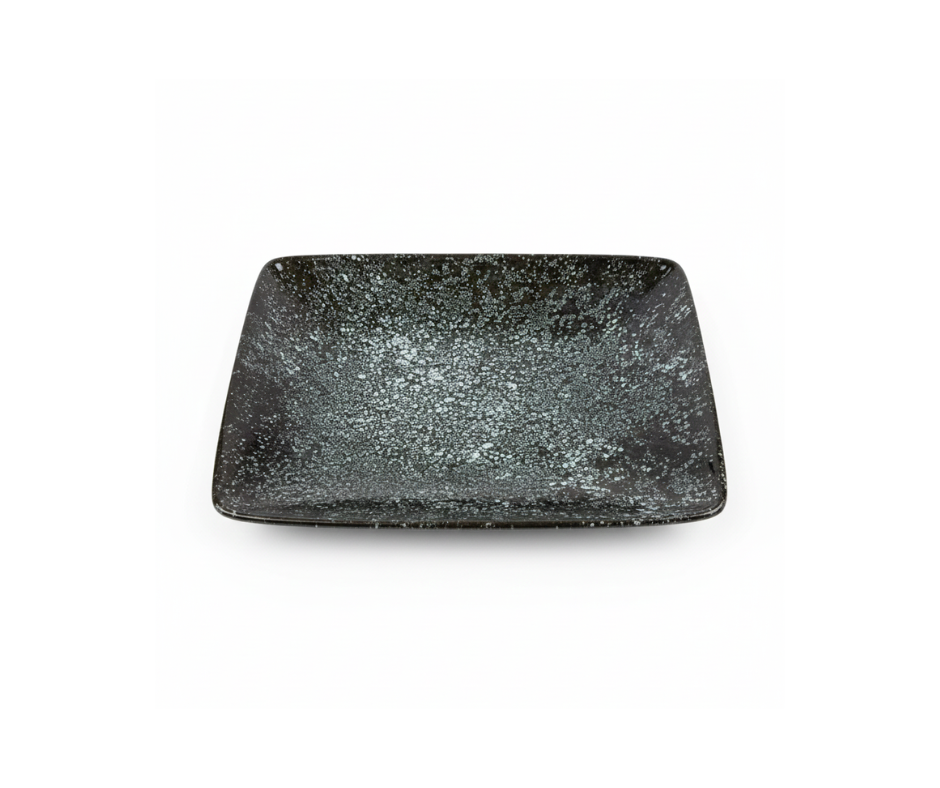 Plato Rectangular Cosmos Moove Negro 36 x 25 cm
