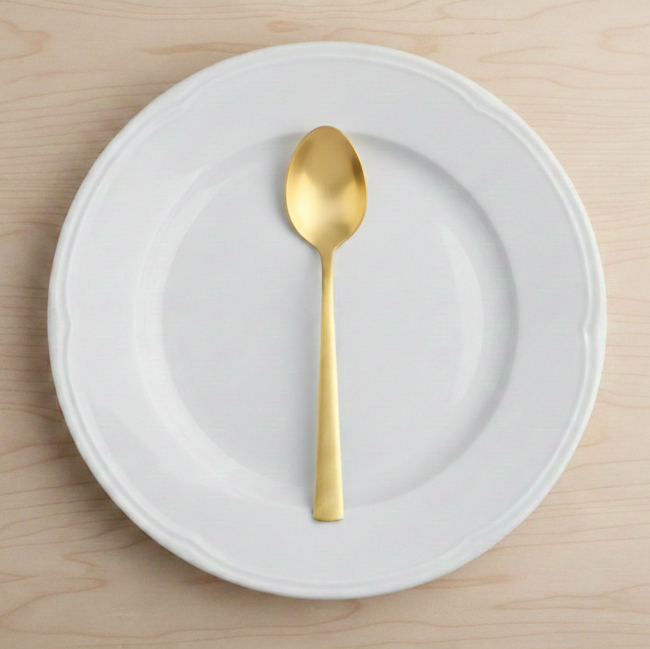 SET DE 12 CUCHARAS DE MESA COLECCIÓN ORCA GOLD