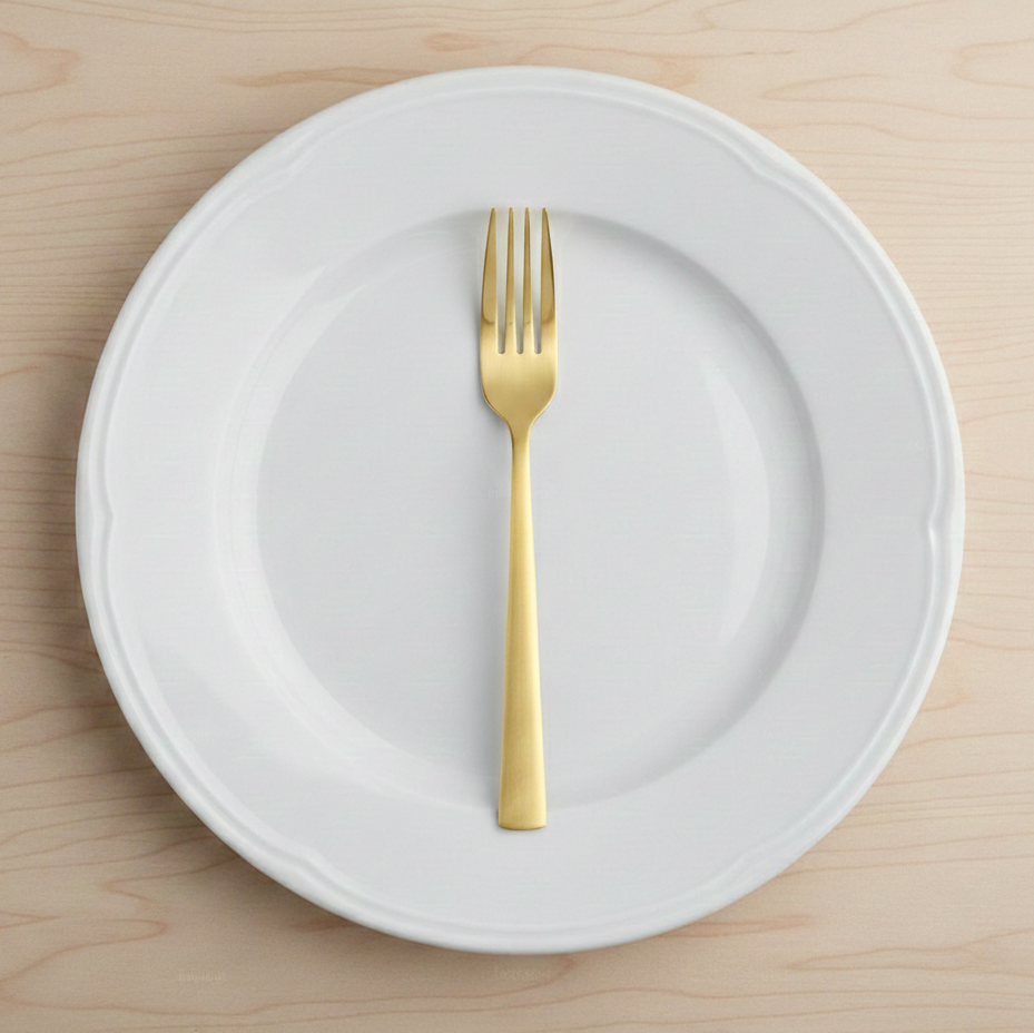 SET DE 12 TENEDORES DE MESA COLECCIÓN ORCA GOLD