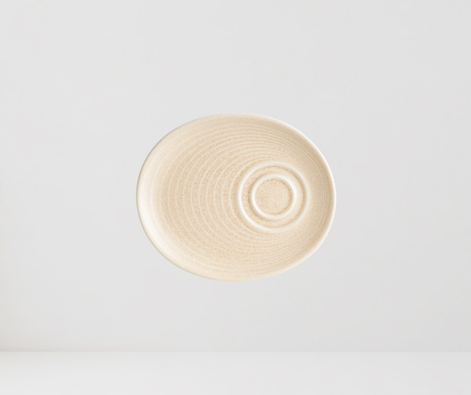 Plato de Desayuno Mirage Ripple 20x17 cm - Colección Mirage