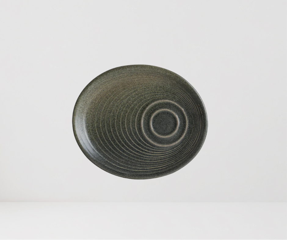Plato de Desayuno Hornfels Ripple 20x17 cm - Colección Hornfels