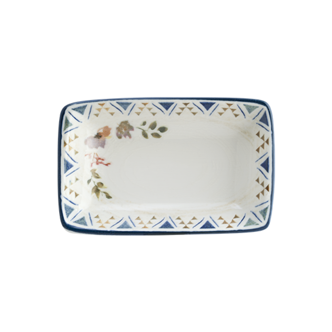 Plato rectangular Spring Moove de 15 x 9 cm