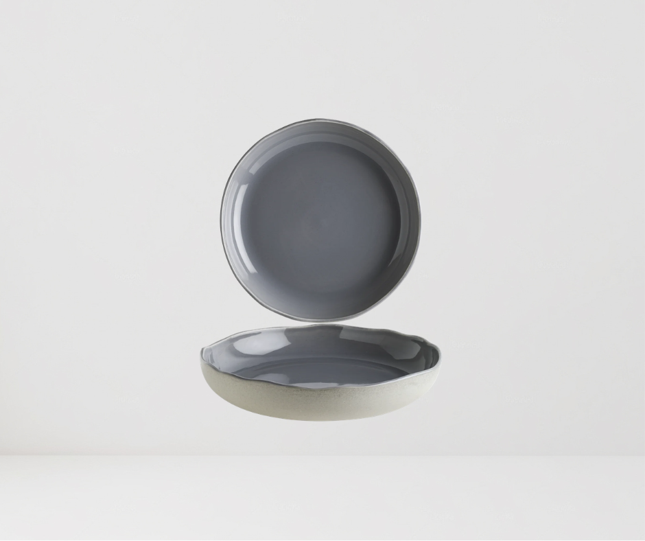 Plato hondo Gris Cras 23 cm - 750 cc