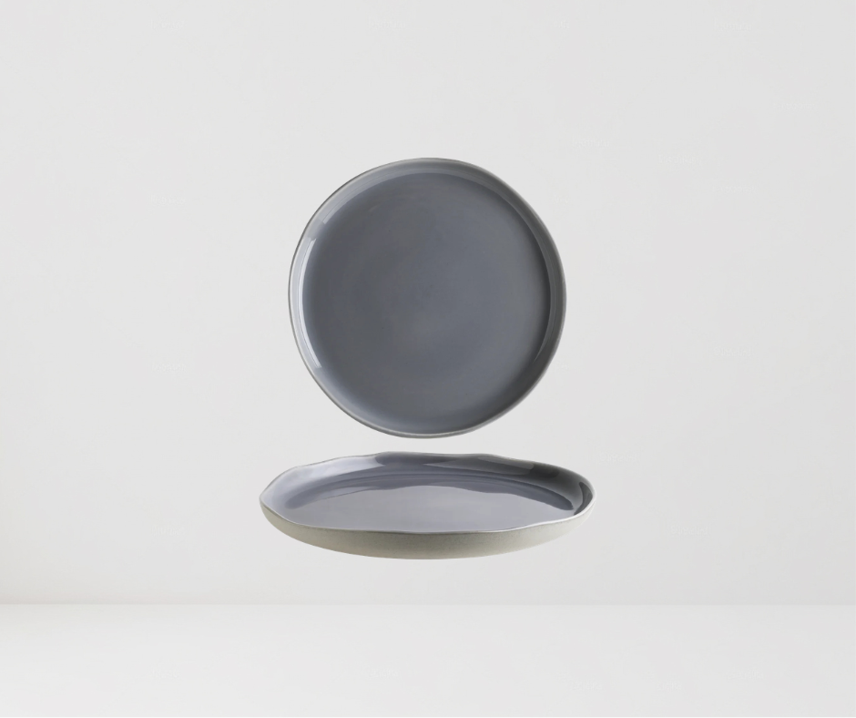 Plato Plano Gris Cras 25 cm