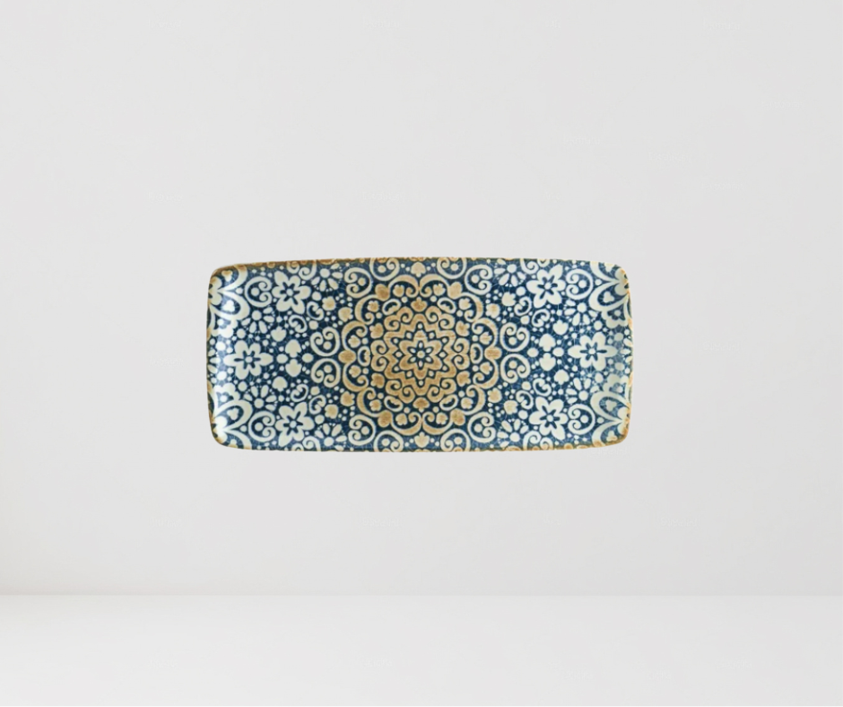 PLATO RECTANGULAR ALHAMBRA 34x16 CM