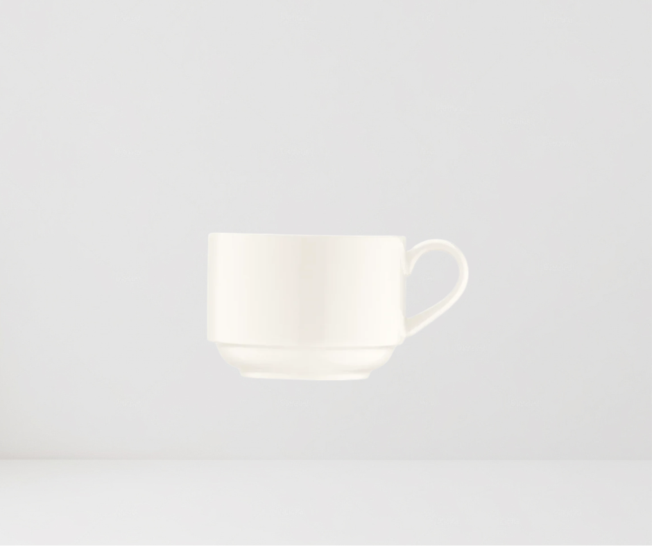 Taza de Café Banquete | Porcelana 210 cc | Apta para Lavavajillas