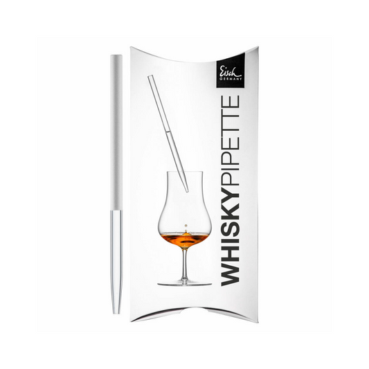 Pipeta, gotero de agua para whisky blanco.