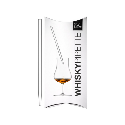 Pipeta, gotero de agua para whisky transparente.