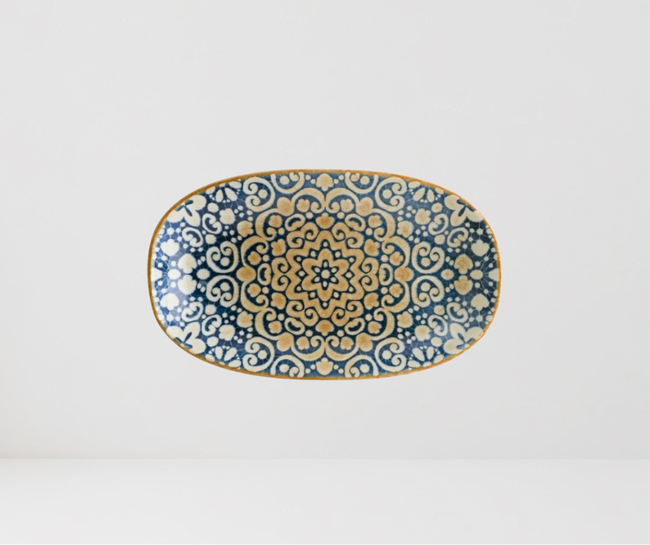 PLATO OVALADO ALHAMBRA 15x8.5 CM