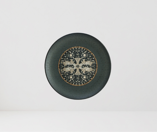 Plato plano de 30 cm Mosaic anthracite