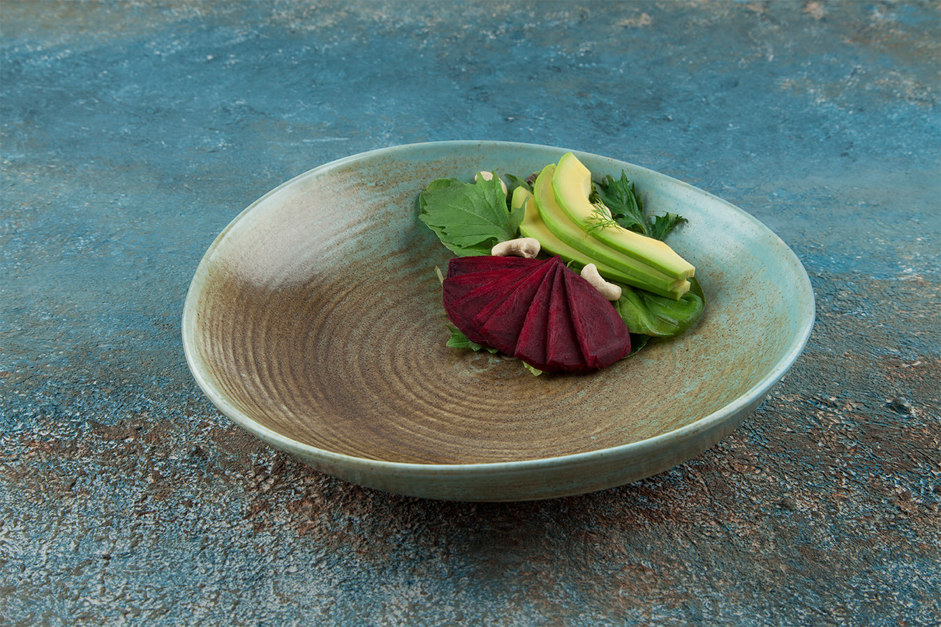 Plato hondo de 26 cm, colección Coral.