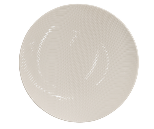 Plato Llano Gourmet Vainilla | Porcelana 27 cm