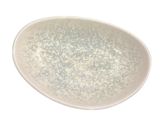 Plato Ovalado Lunar Ocean Vago | Porcelana 15x8.5 cm