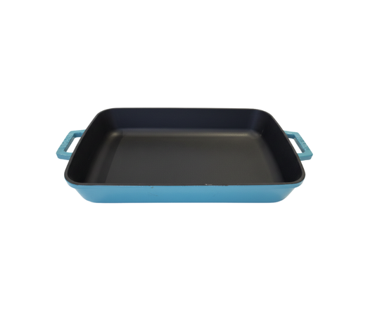 Plato rectangular 26x40cm turquesa 4,86 lt.