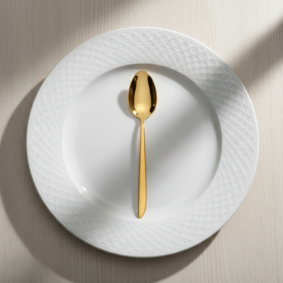 SET DE 21 CUCHARAS DE CAFÉ COLECCIÓN ORCA GOLD