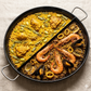 PAELLA MULTIGUSTO ESMALTADA 60 CM DOBLE COMPARTIMENTO GARCIMA