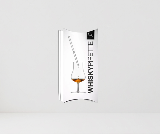 Pipeta, gotero de agua para whisky transparente.