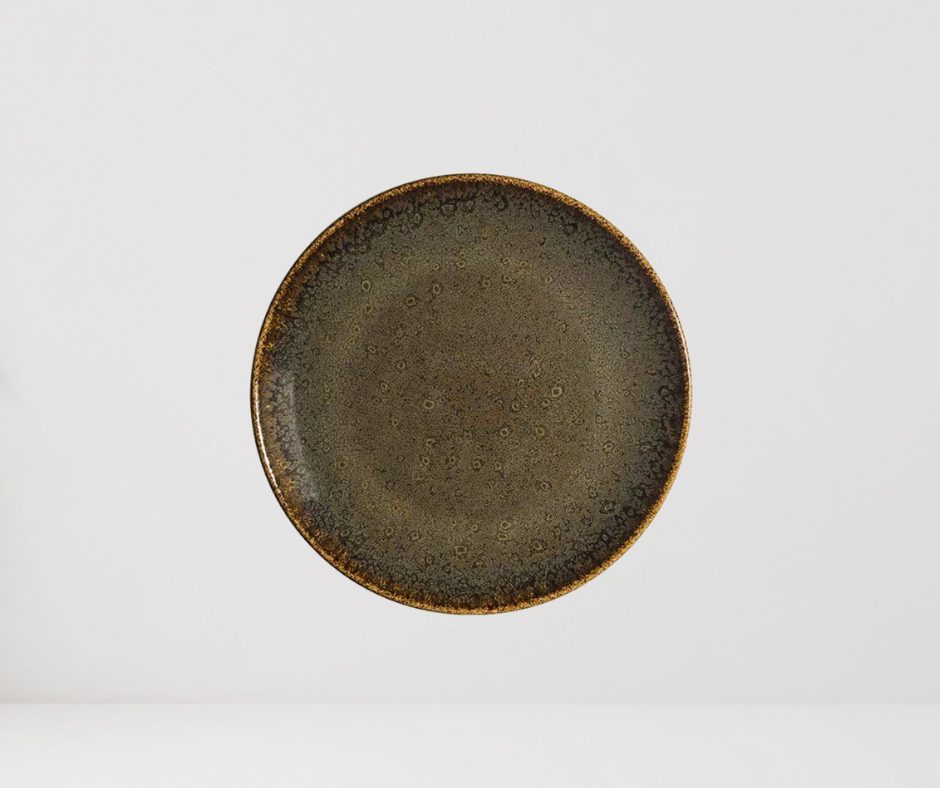 PLATO PLANO ORE TIERRA 27 CM