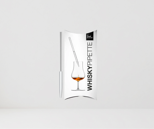 Pipeta, gotero de agua para whisky blanco.