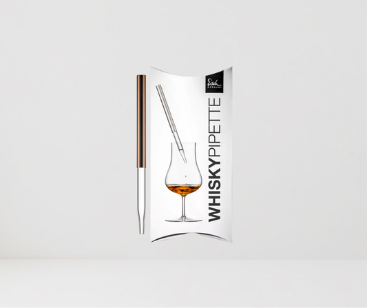 Pipeta, gotero de agua para whisky cobre.