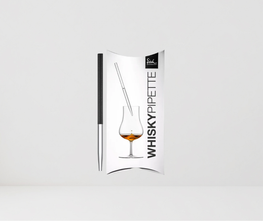 Pipeta, gotero de agua para whisky negro