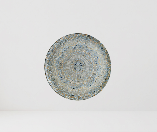 Plato plano de 32 cm, Colección Luca Mosaic