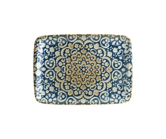 Plato Rectangular Alhambra Moove | Porcelana Edge Chip | 23x16 cm