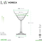 SET DE 6 COPAS DE MARTINI ARCHIE LAV 240 ML