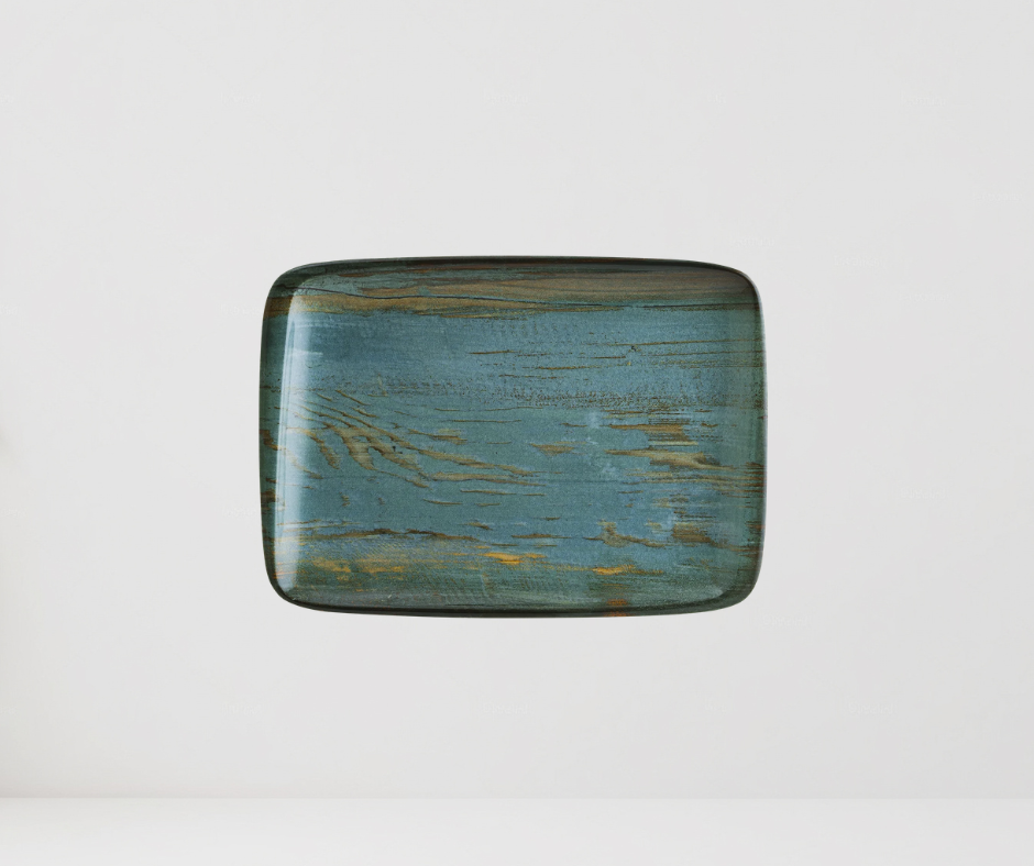 PLATO RECTANGULAR MADERA 34 CM