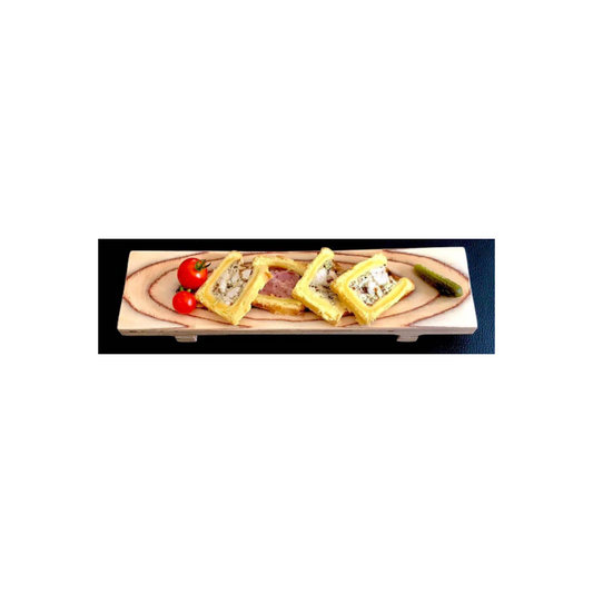 Bandeja sushi con dos pies 27 x 7 cm