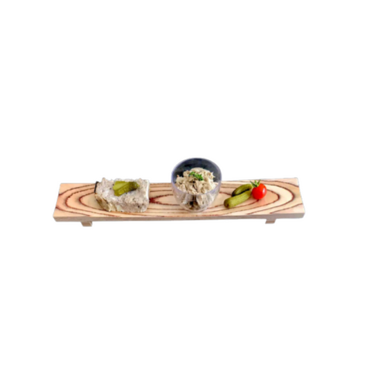 Bandeja sushi con dos pies 40x 7cm.