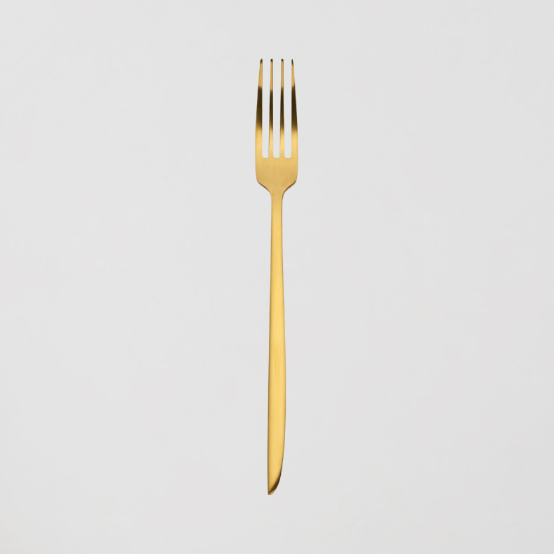 SET DE 12 TENEDORES DE MESA COLECCIÓN ORCA GOLD