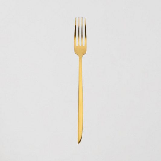 SET DE 12 TENEDORES DE MESA COLECCIÓN ORCA GOLD