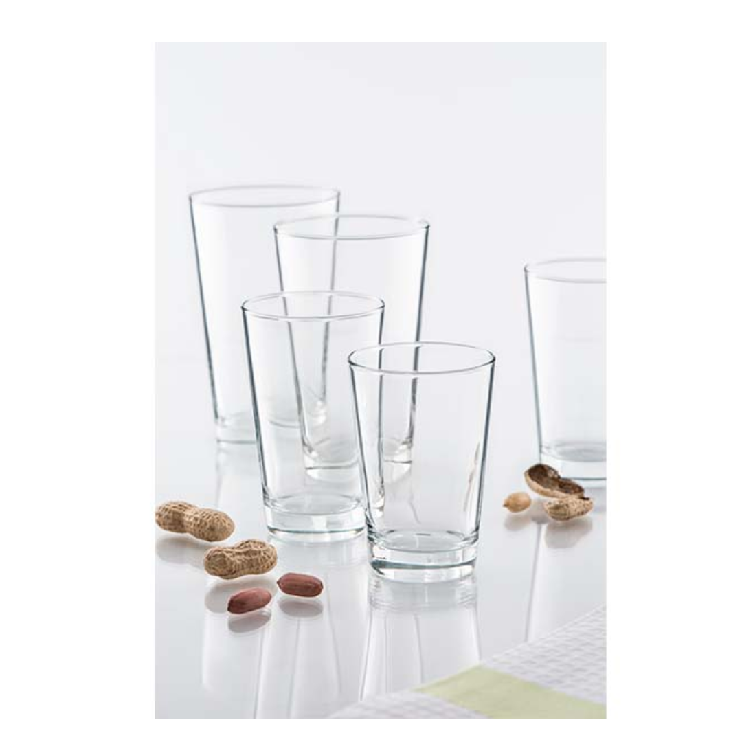 Set de 12 Vasos para Agua 220 ml - Vidrio Templado Vicrila