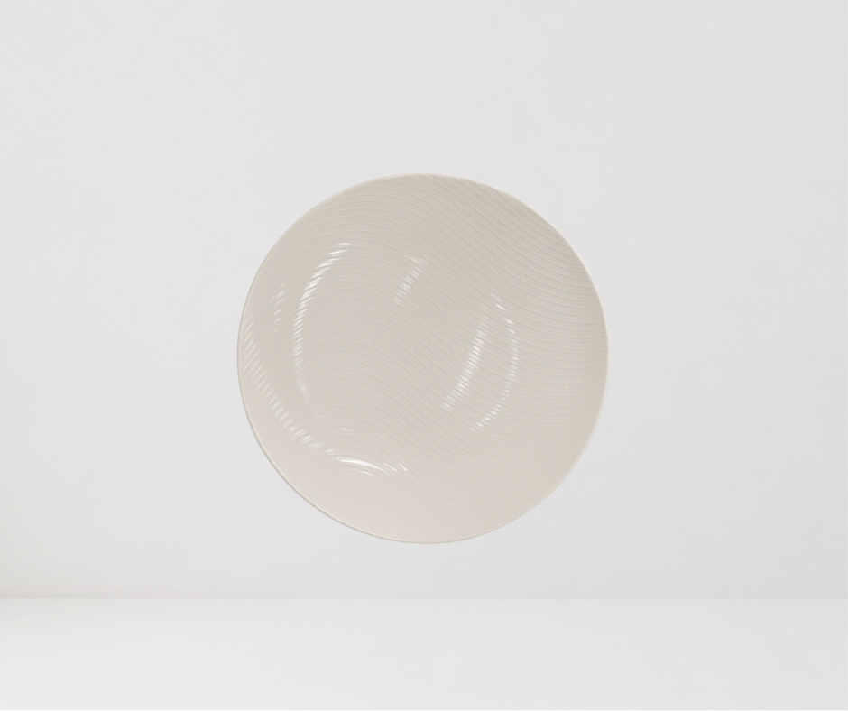 Plato Llano Gourmet Vainilla | Porcelana 27 cm