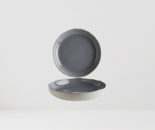 Plato hondo Gris Cras 23 cm - 750 cc