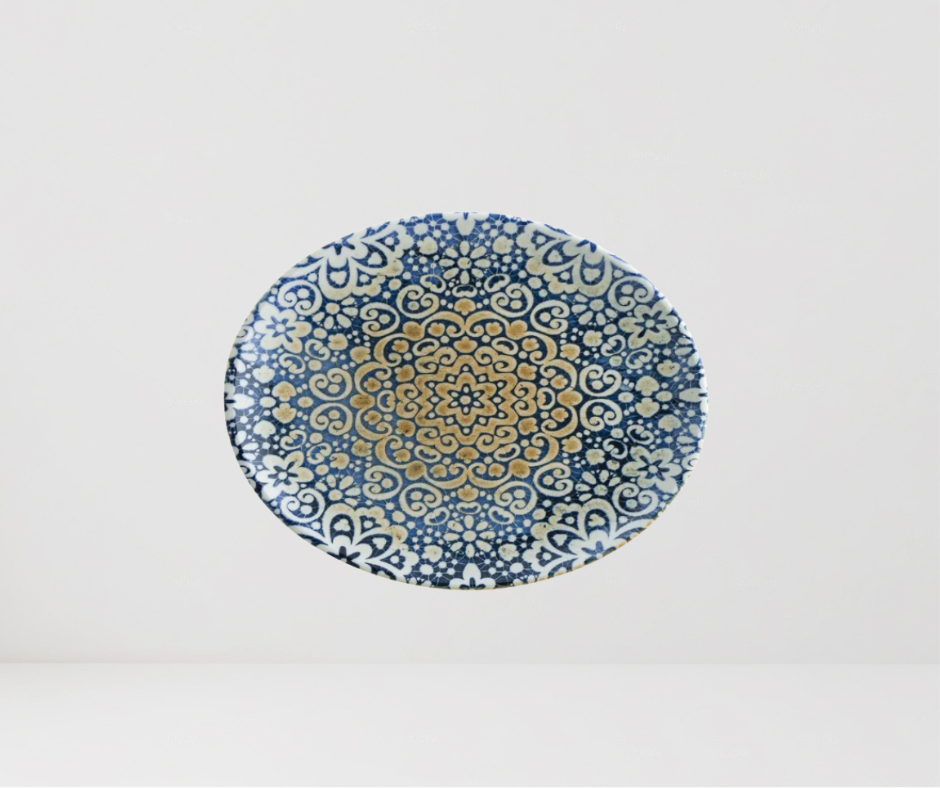 PLATO OVALADO ALHAMBRA 36x28 CM
