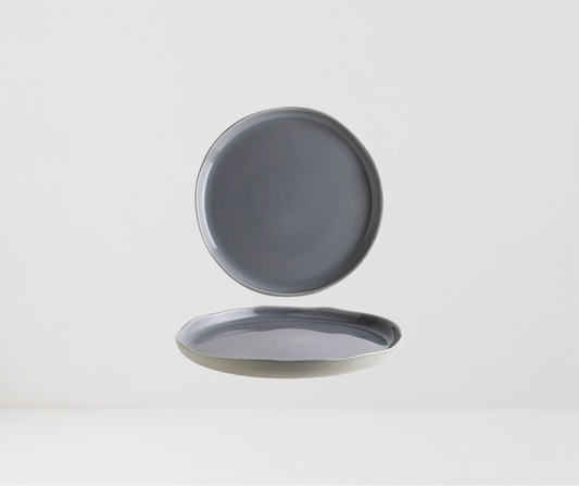 Plato Plano Gris Cras 25 cm