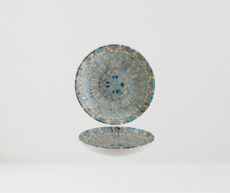 Plato hondo 23 cm 1000 cc, Coleccion Luca Mosaic