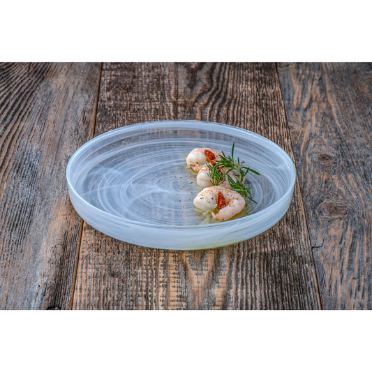 Cuenco Hueco 30 x h: 4 cm Alabastro Blanco