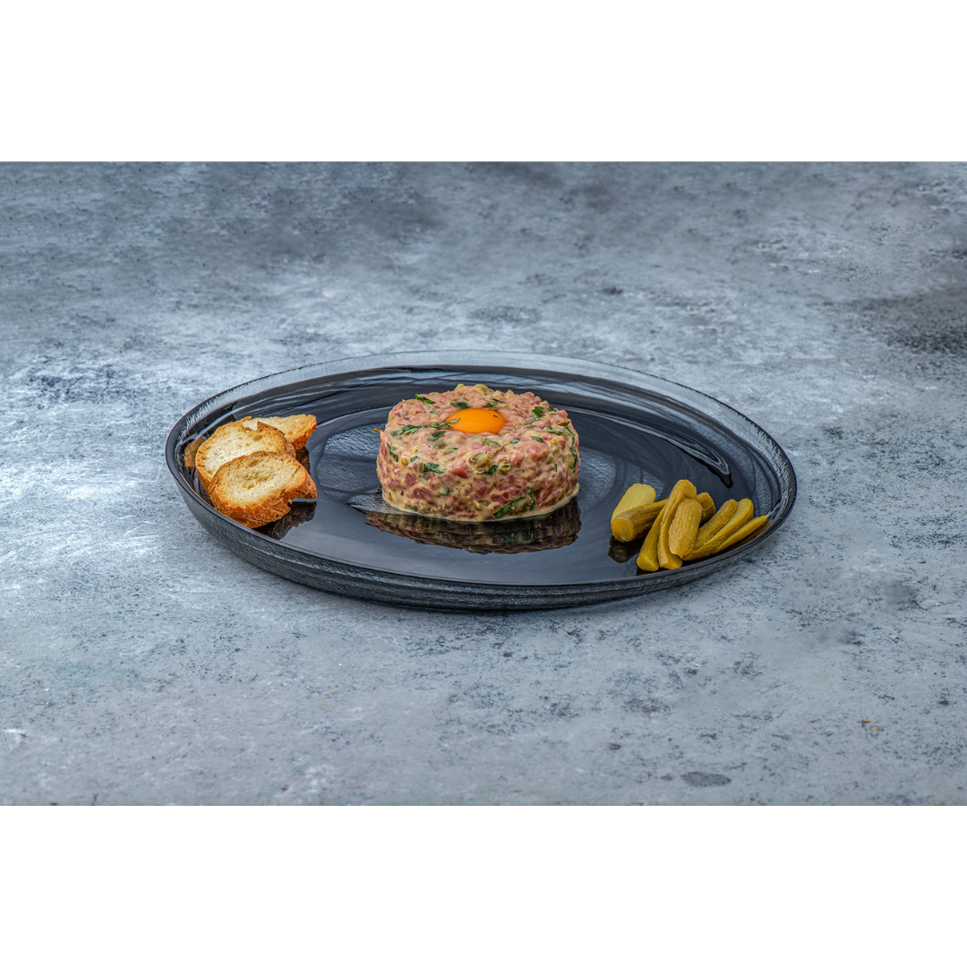 Plato Ola 27,5 x h: 3 cm Alabastro Negro