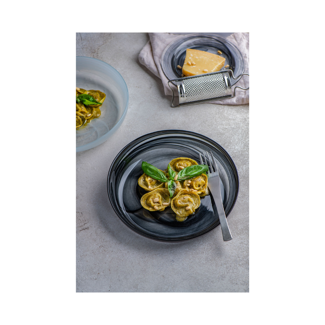 Cuenco Ola 30 x h: 9 cm Alabastro Negro