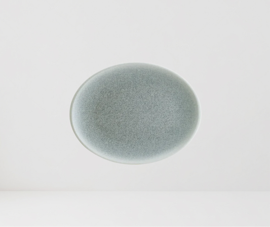 Plato ovalado Luca azul océano 36 cm