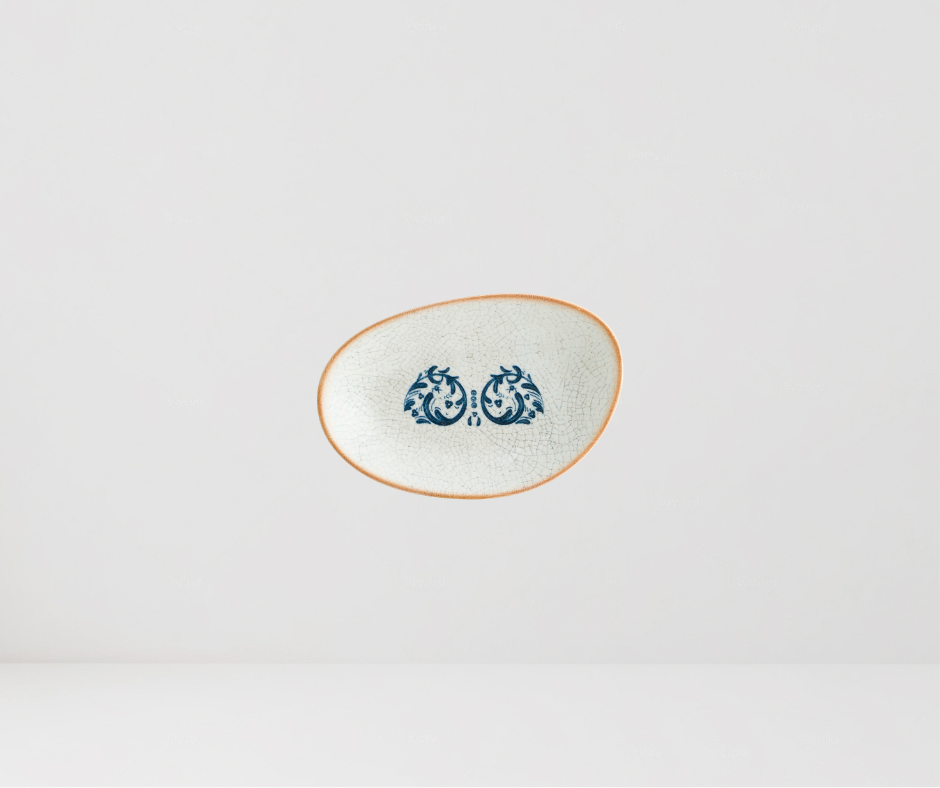 Plato Ovalado Viento Vago 15 × 8,5 cm